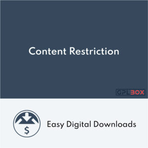 Easy Digital Downloads Content Restriction