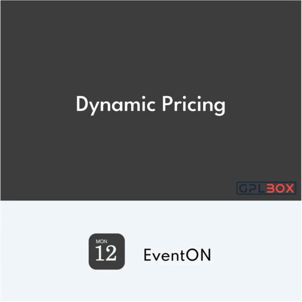 EventOn Dynamic Pricing