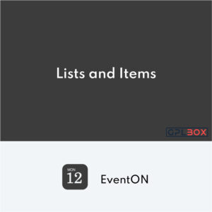 EventOn Lists y Items