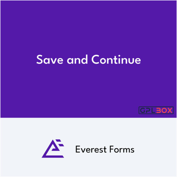 Everest Forms Save y Continue