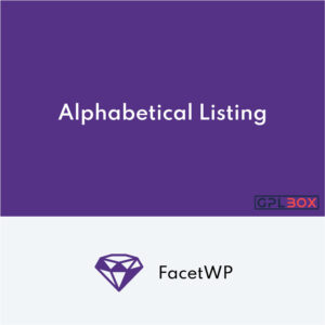 FacetWP Alphabetical Listing