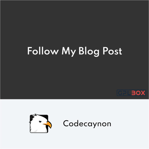 Follow My Blog Post WordPress WooCommerce Plugin