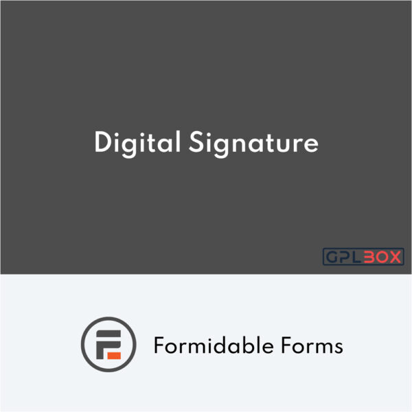 Formidable Forms Digital Signature