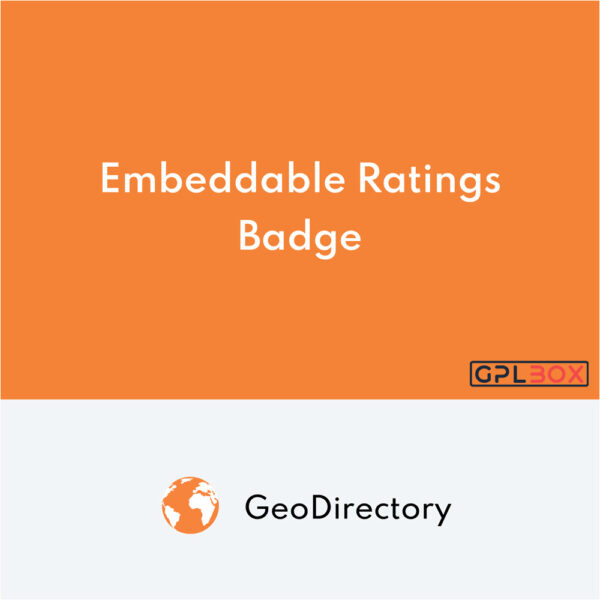GeoDirectory Embeddable Ratings Badge GeoDirectory Embeddable Ratings Badge