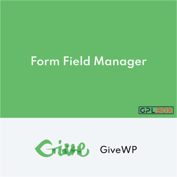 GiveWP Form Field Manager GiveWP Form Field Manager