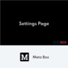 Meta Box Settings Page