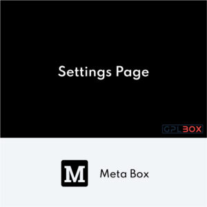 Meta Box Settings Page