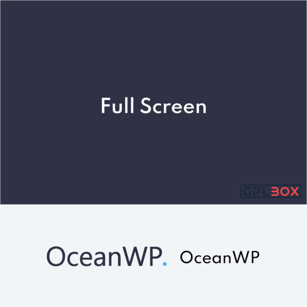 OceanWP Full Screen