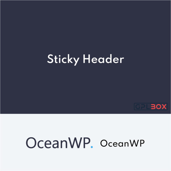 OceanWP Sticky Header OceanWP Sticky Header