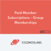 Paid Member Subscriptions Group Memberships Addon