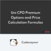 Uni CPO Premium Options y Price Calculation Formulas