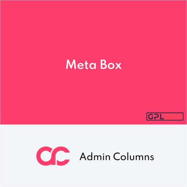 Admin Columns Pro Meta Box