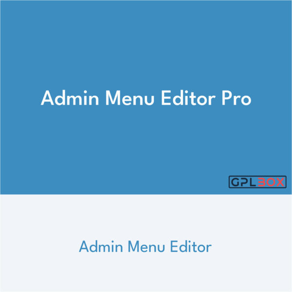 Admin Menu Editor Pro WordPress Plugin