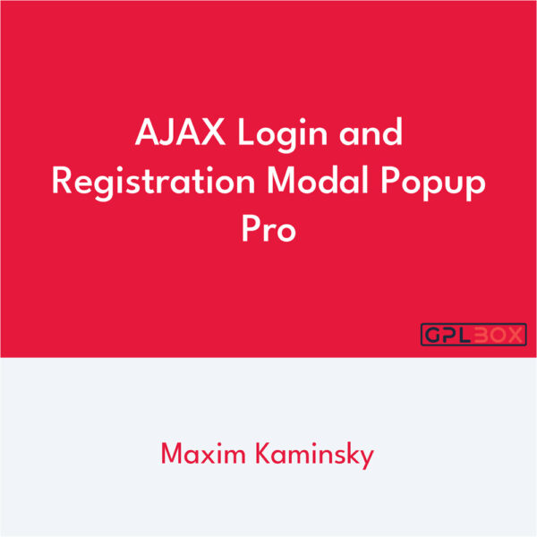 AJAX Login et Registration Modal Popup Pro