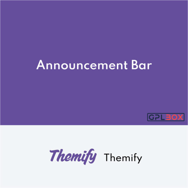 Themify Announcement Bar Themify Announcement Bar