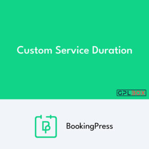 BookingPress Custom Service Duration