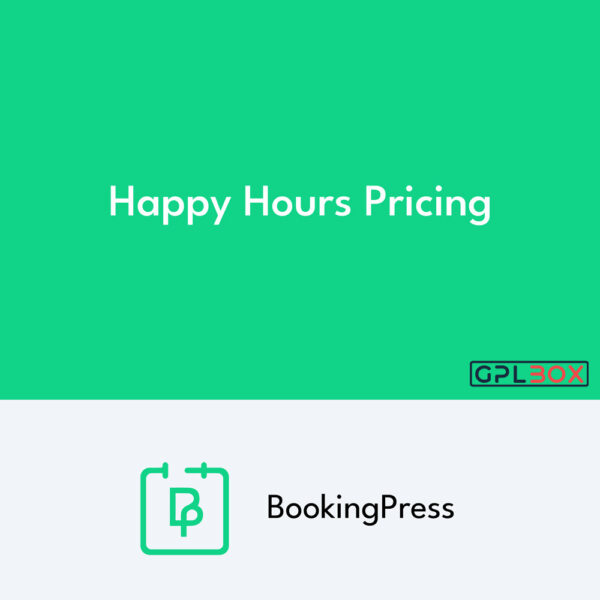 BookingPress Happy Hours Pricing