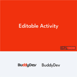 Editable Activity BuddyPress