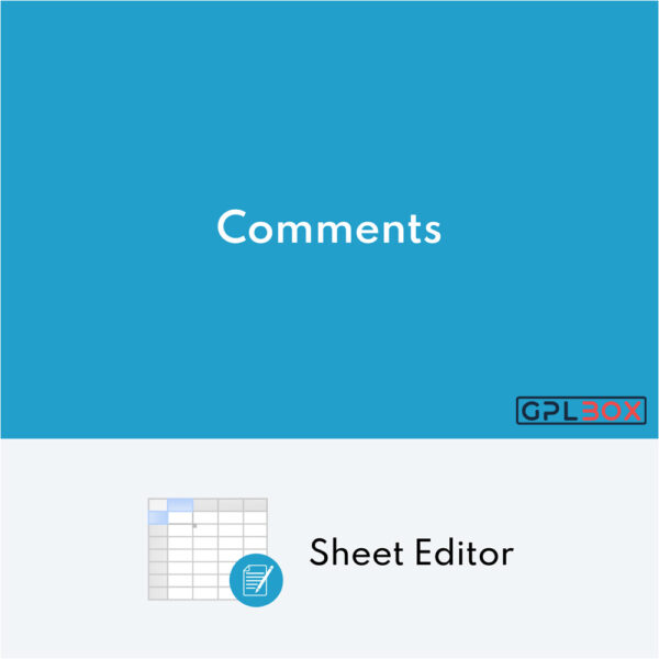 WP Sheet Editor Comments Pro WP Sheet Editor Comments Pro