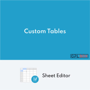 WP Sheet Editor Custom Tables Pro