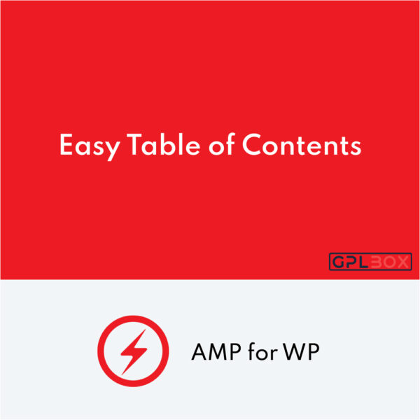 Easy Table of Contents pour AMP