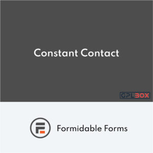 Formidable Forms Constant Contact