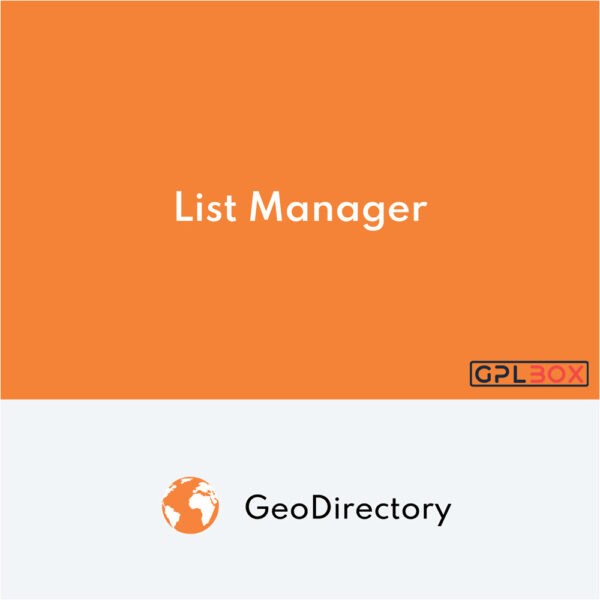 GeoDirectory List Manager