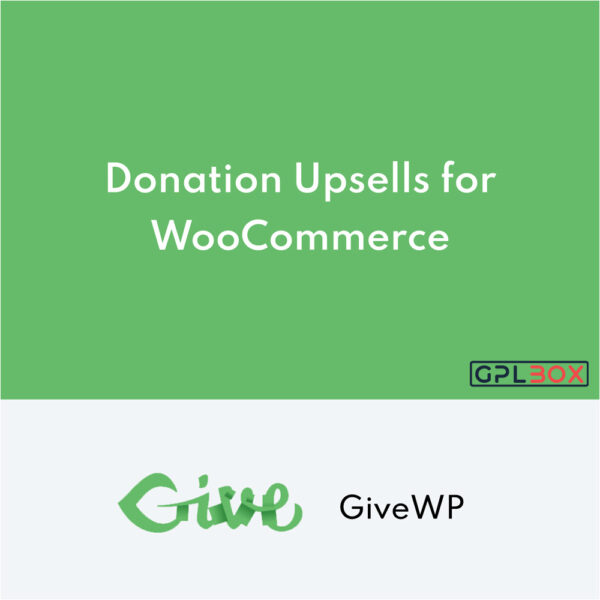 GiveWP Donation Upsells pour WooCommerce GiveWP Donation Upsells pour WooCommerce