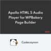 Apollo HTML 5 Audio Player pour WPBakery Page Builder