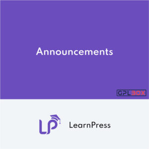 LearnPress Announcements Addon