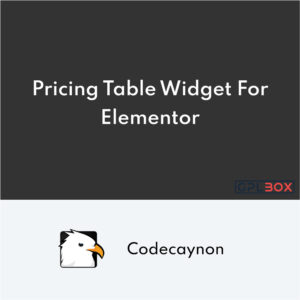 Month Annual Pricing Table Widget For Elementor