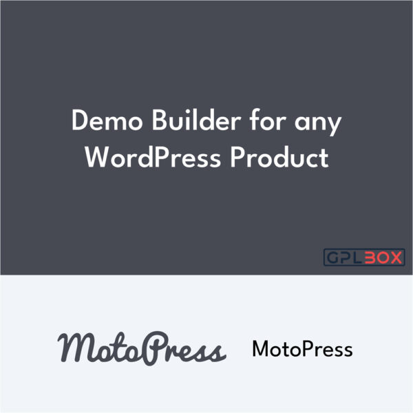 MotoPress Demo Builder pour any WordPress Product