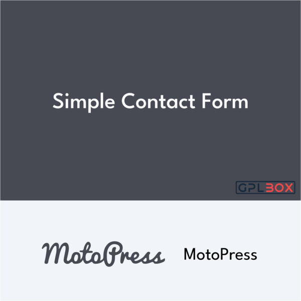 MotoPress Simple Contact Form