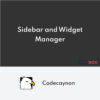 Sidebar et Widget Manager pour WordPress