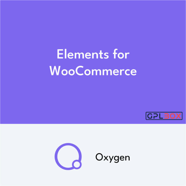 Oxygen Elements pour WooCommerce