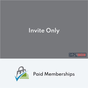 Paid Memberships Pro Invite Only Addon