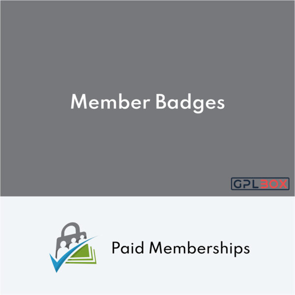 Paid Memberships Pro Member Badges Addon Paid Memberships Pro Member Badges Addon
