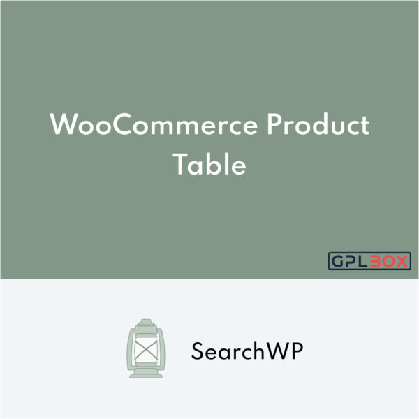 SearchWP WooCommerce Product Table Integration SearchWP WooCommerce Product Table Integration