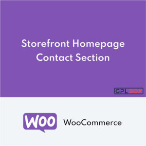 Storefront Homepage Contact Section