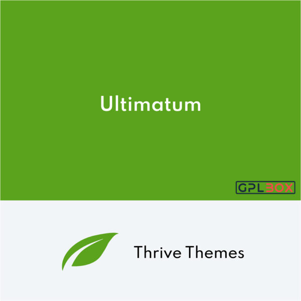 Thrive Ultimatum Thrive Ultimatum