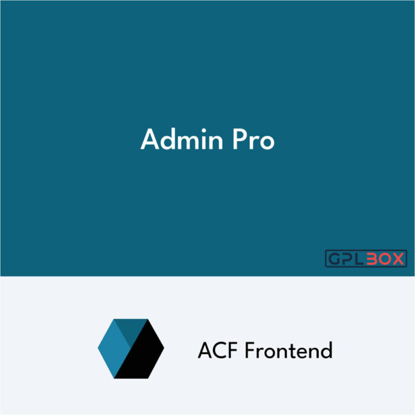 ACF Frontend Admin Pro