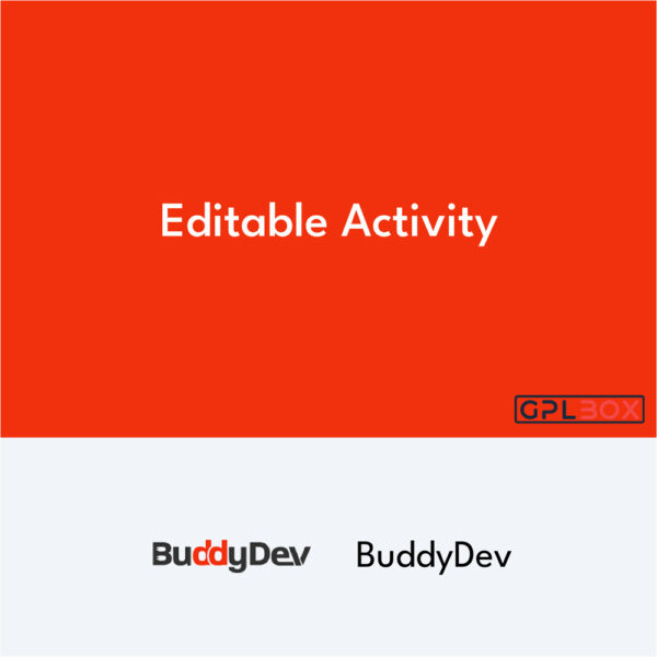 Editable Activity BuddyPress