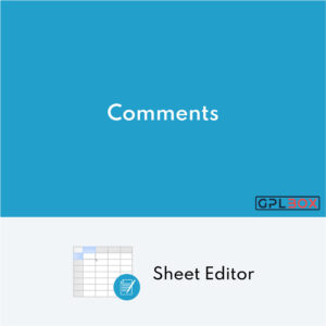 WP Sheet Editor Comments Pro