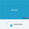 WP Sheet Editor Events Pro