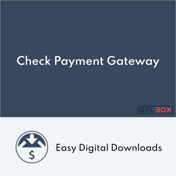 Easy Digital Downloads Check Payment Gateway