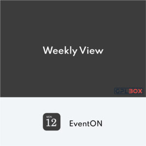 EventOn Weekly View