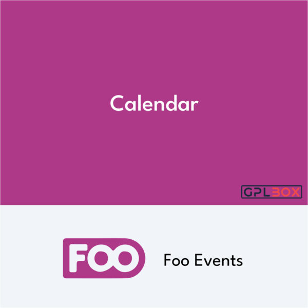 FooEvents Calendar FooEvents Calendar