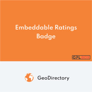 GeoDirectory Embeddable Ratings Badge