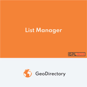 GeoDirectory List Manager