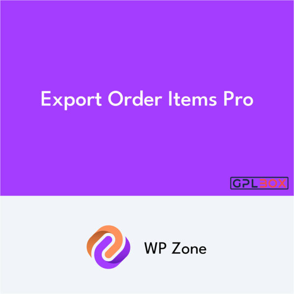 Export Order Items Pro